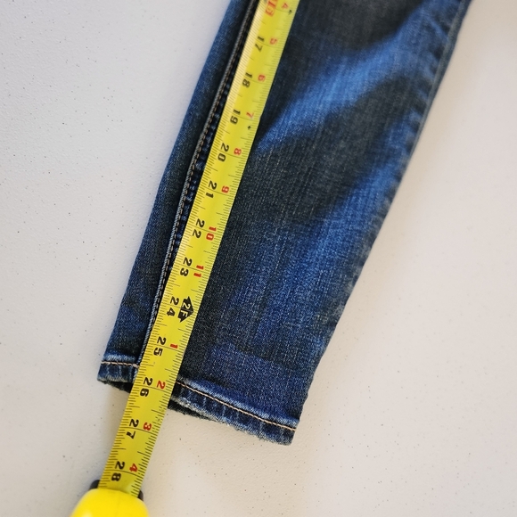 Silver Suki Cropped Denim Jeans Skinny Capri Stretchy Dark Wash Mid Rise Size 26 - Picture 9 of 12